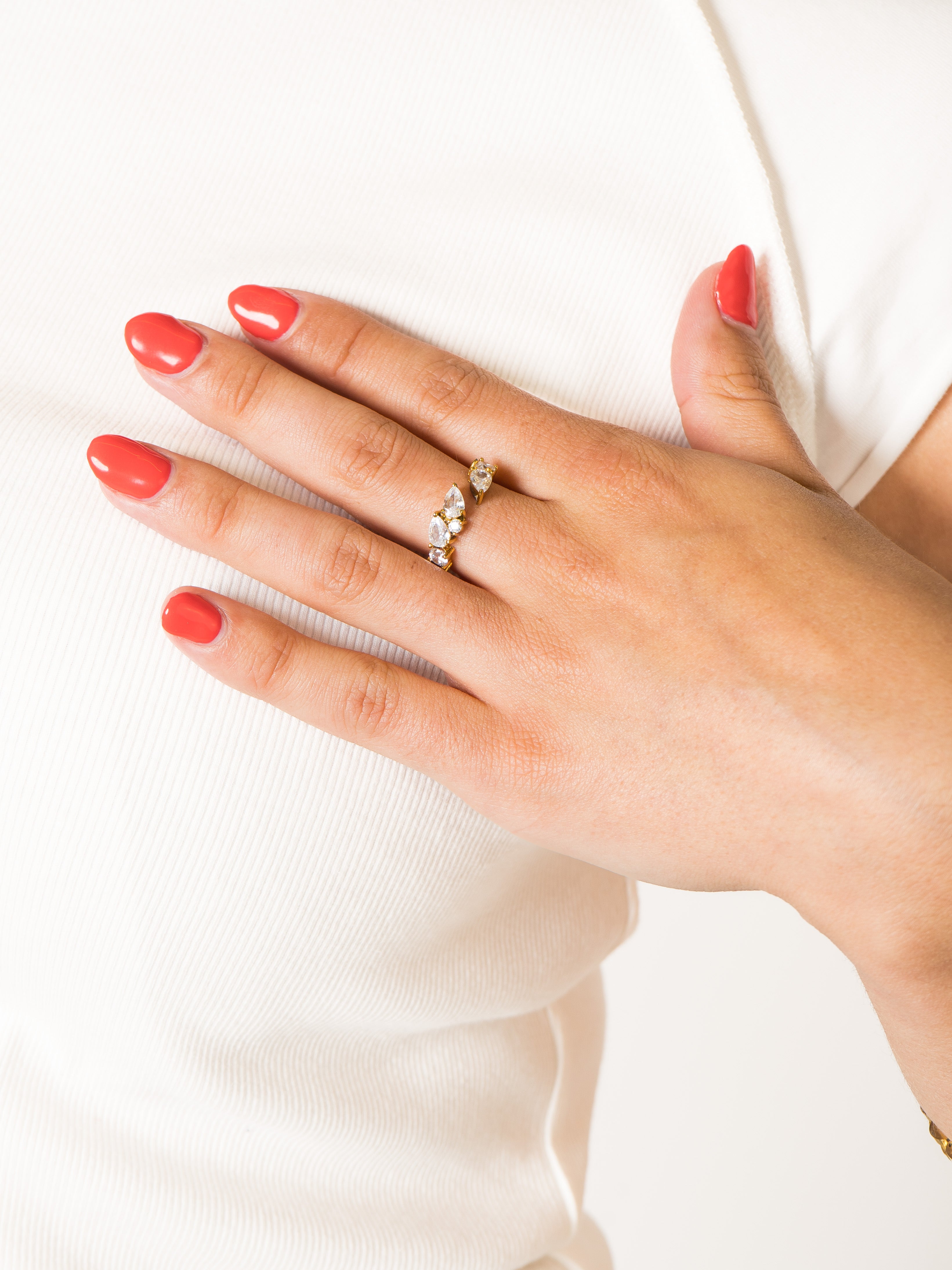 Sparkle Drop Ring