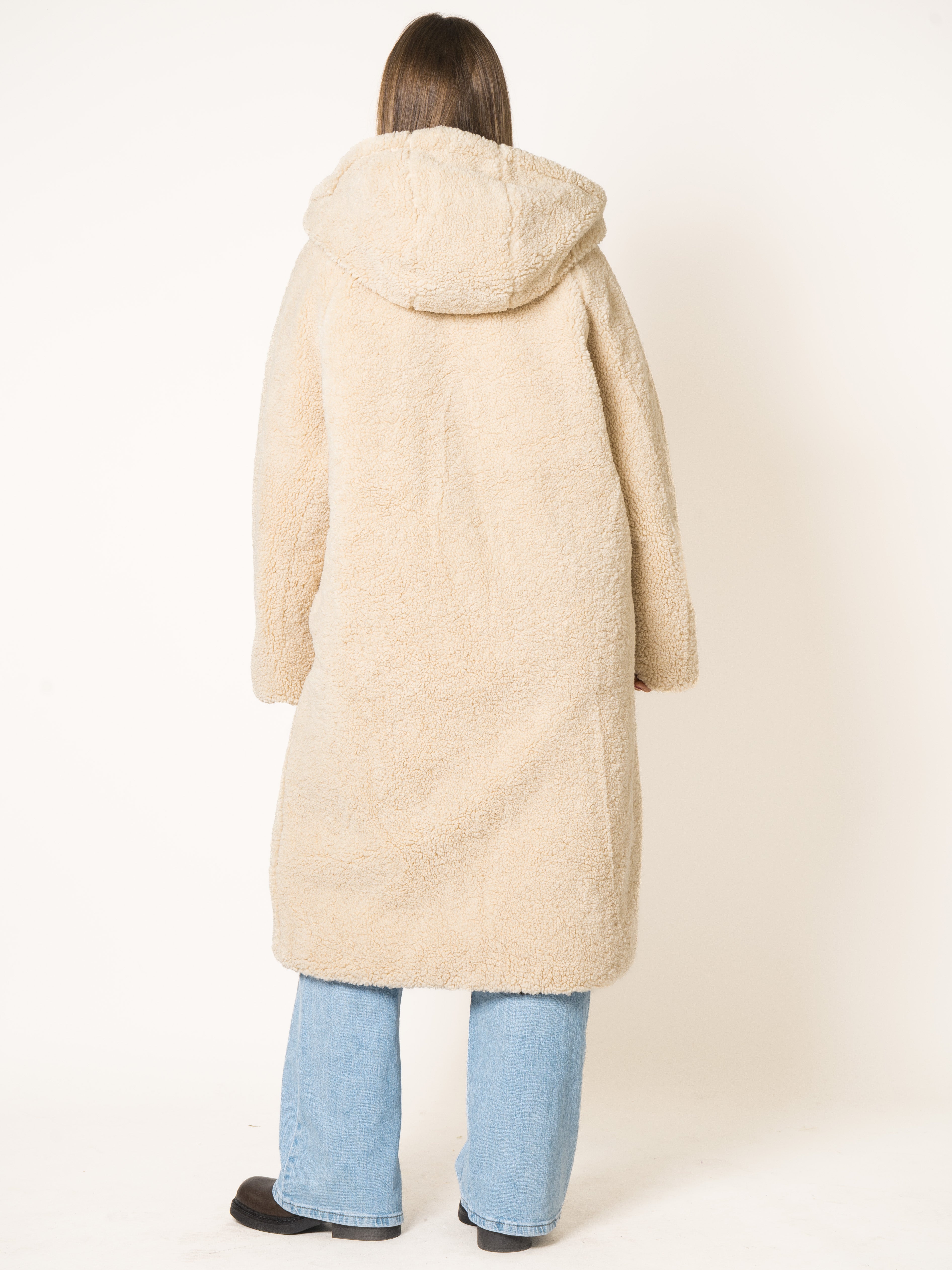 Two in One Winterjacke - Schwarz/Creme