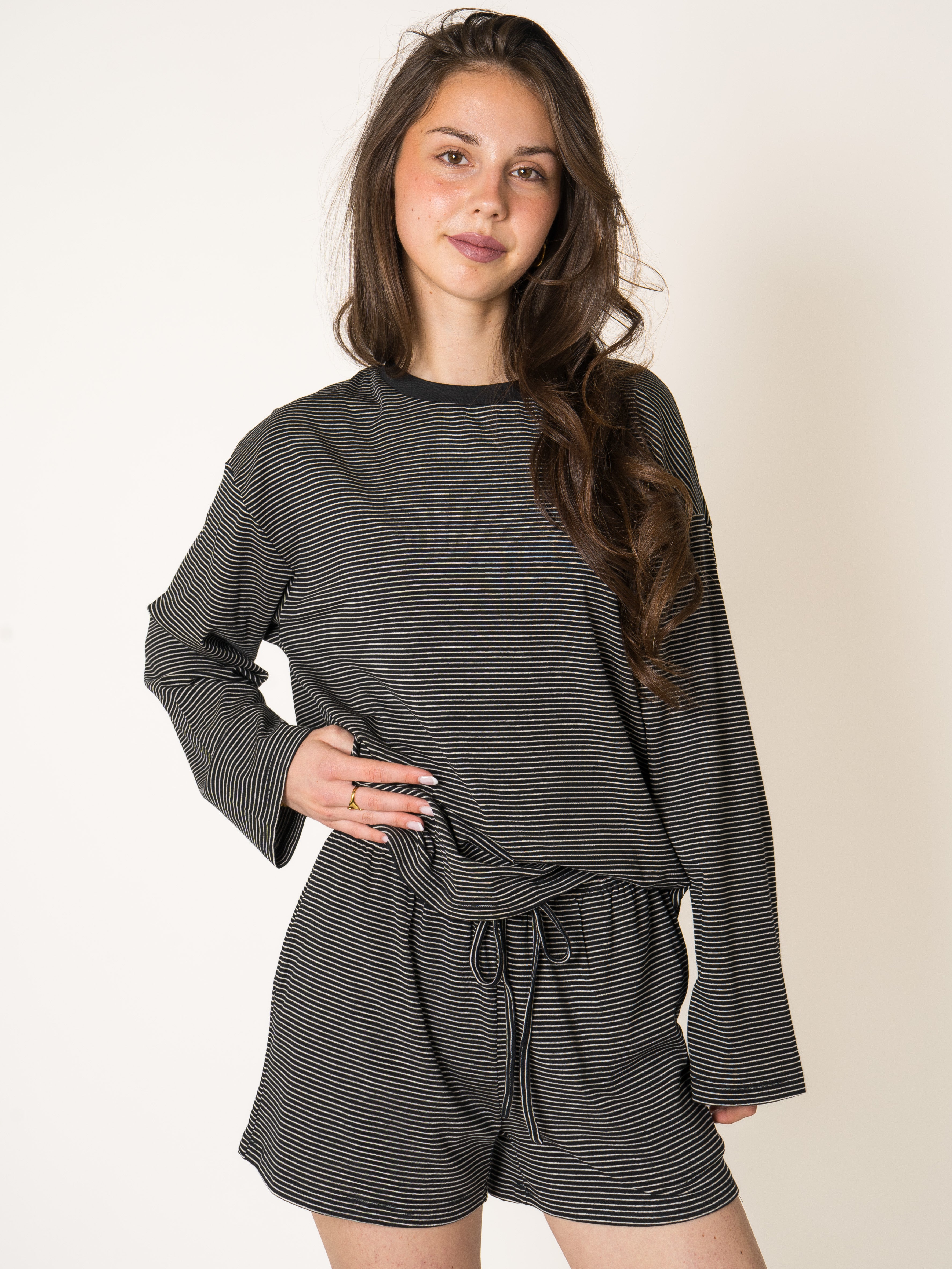 Thin Stripes Comfy Shorts