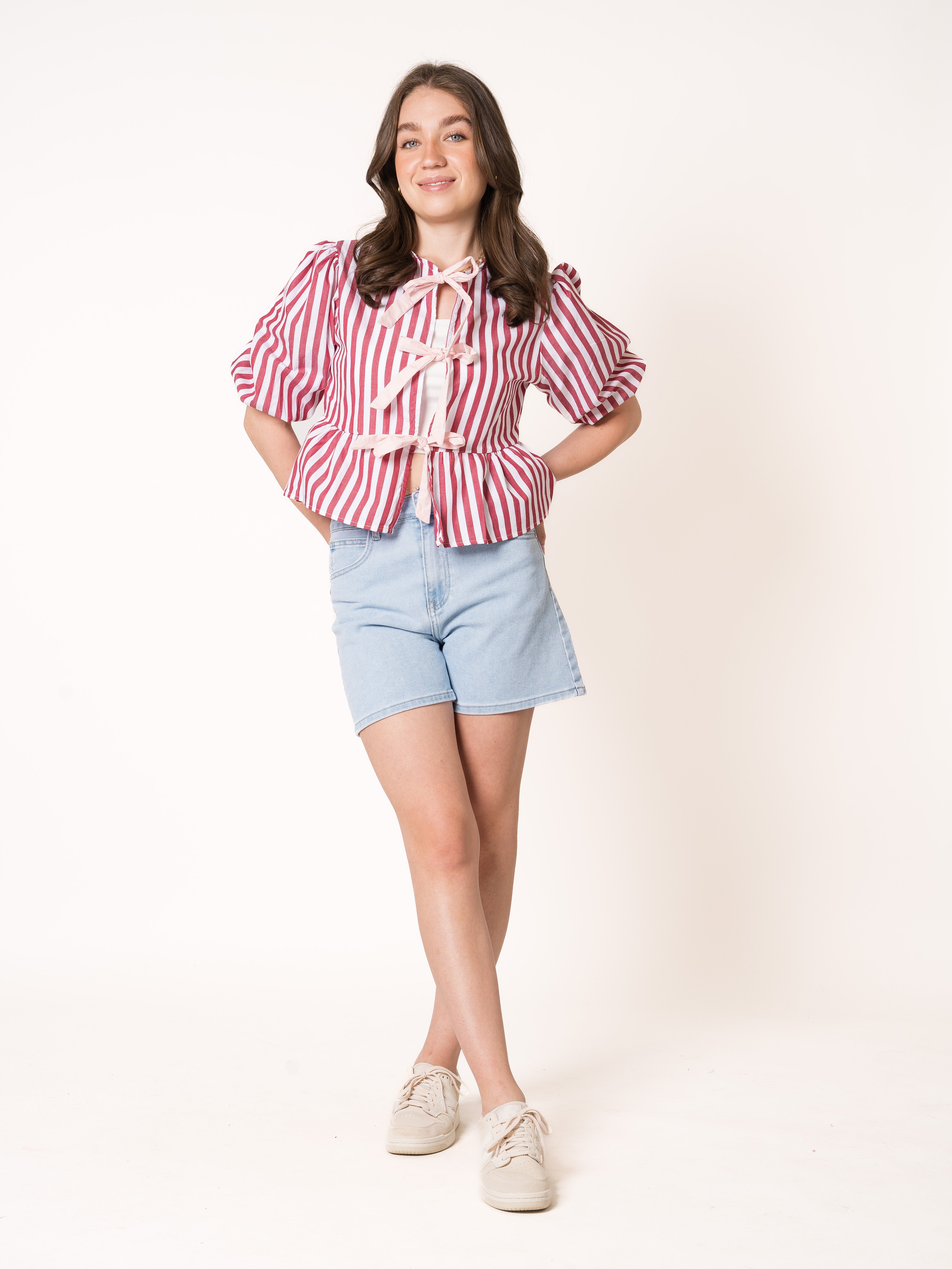 Stripe Vibe Balloon Shirt