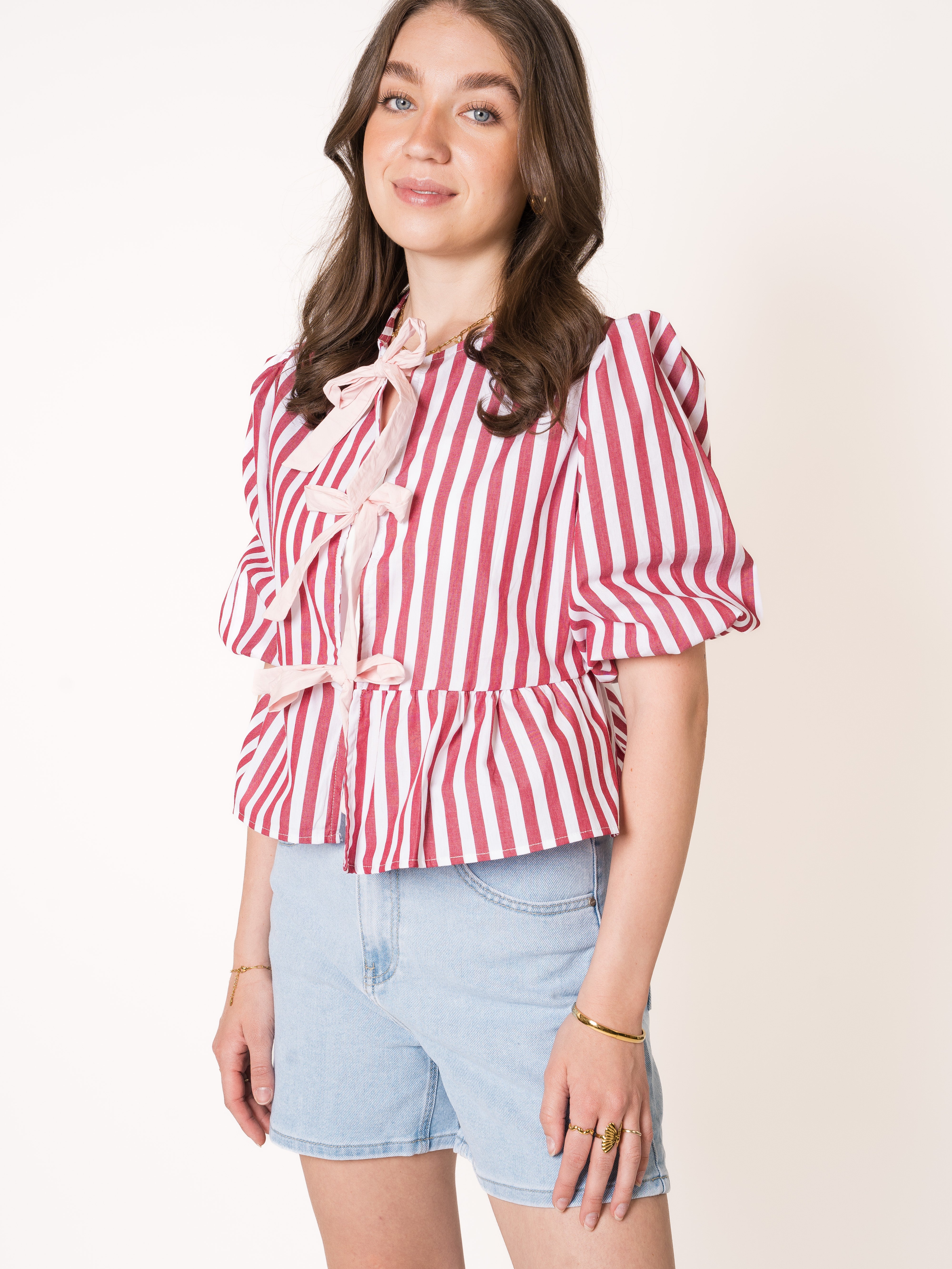 Stripe Vibe Balloon Shirt