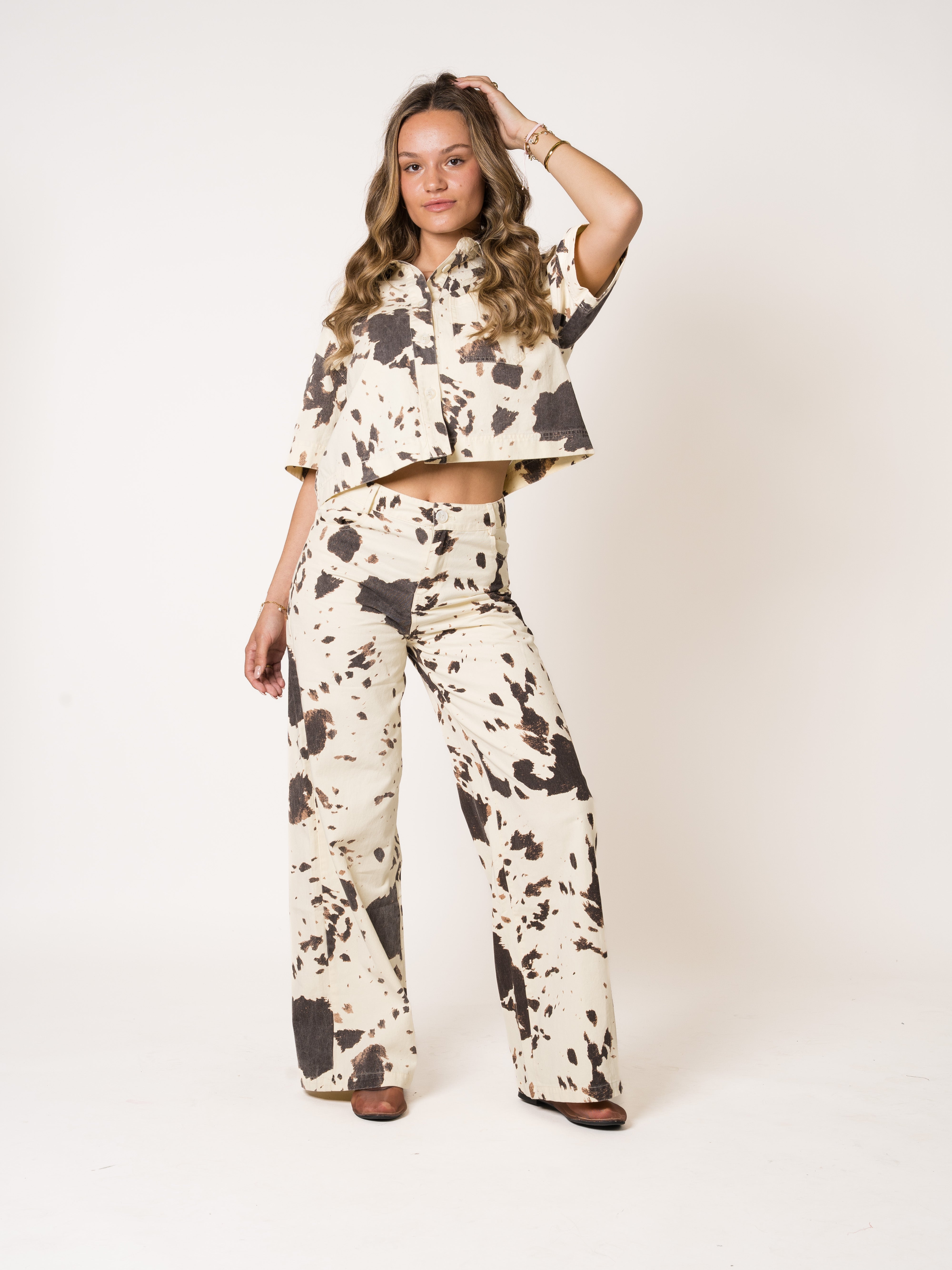 Cow Lover Cotton Jeans