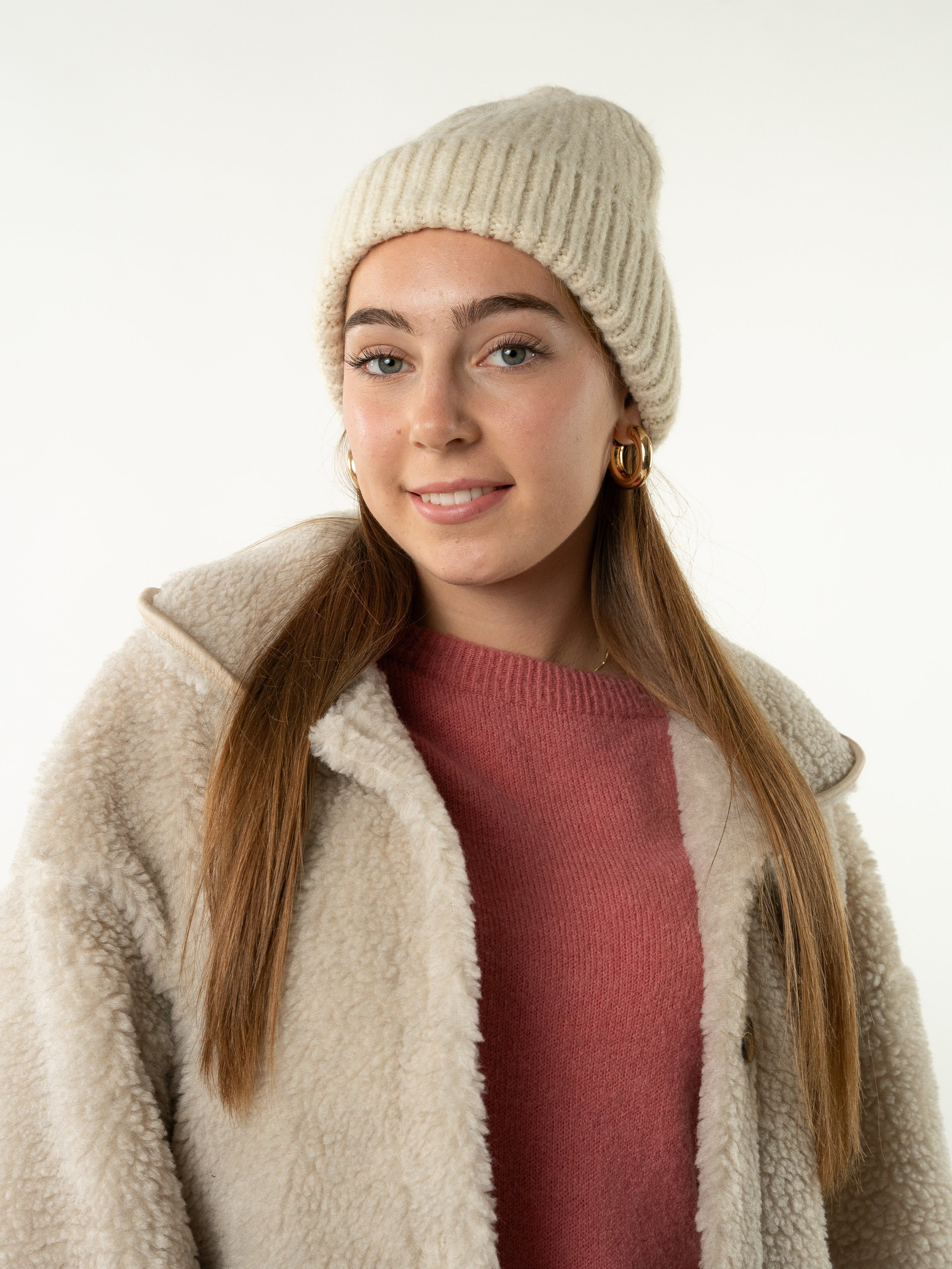 Nordic Beanie Arlo - Cremeweiß