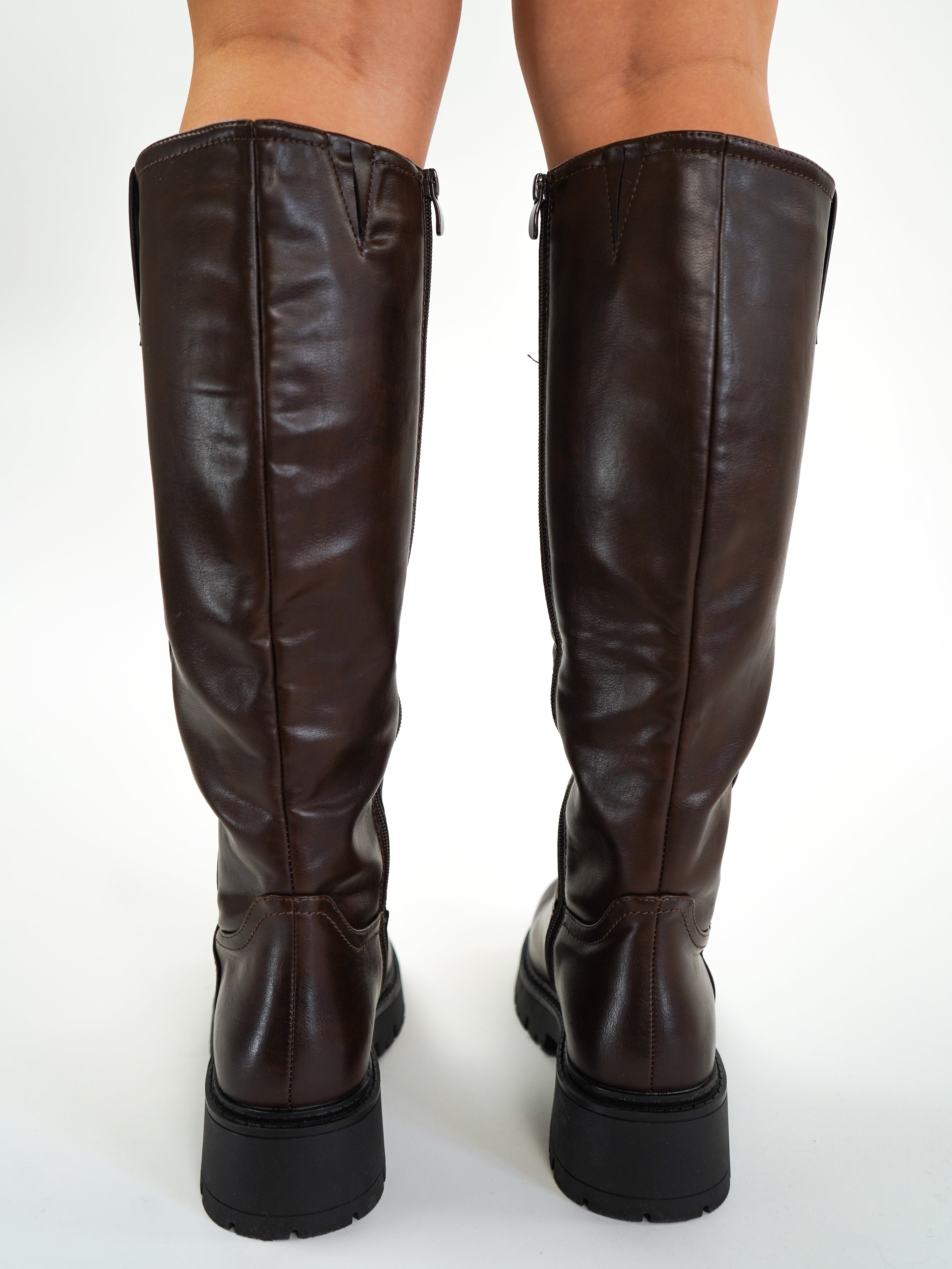 Knee High Boots - Braun