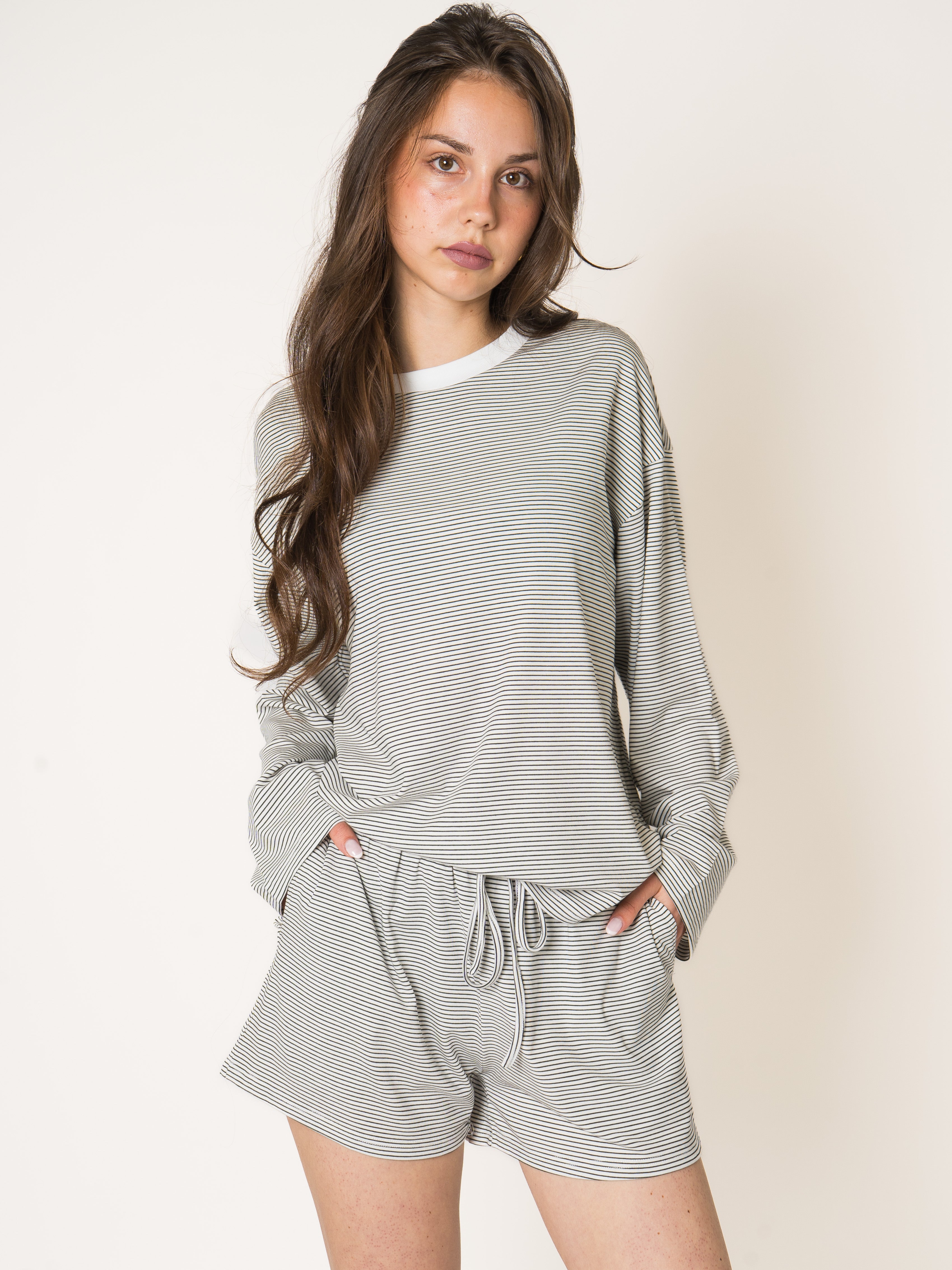 Thin Stripes Comfy Shorts