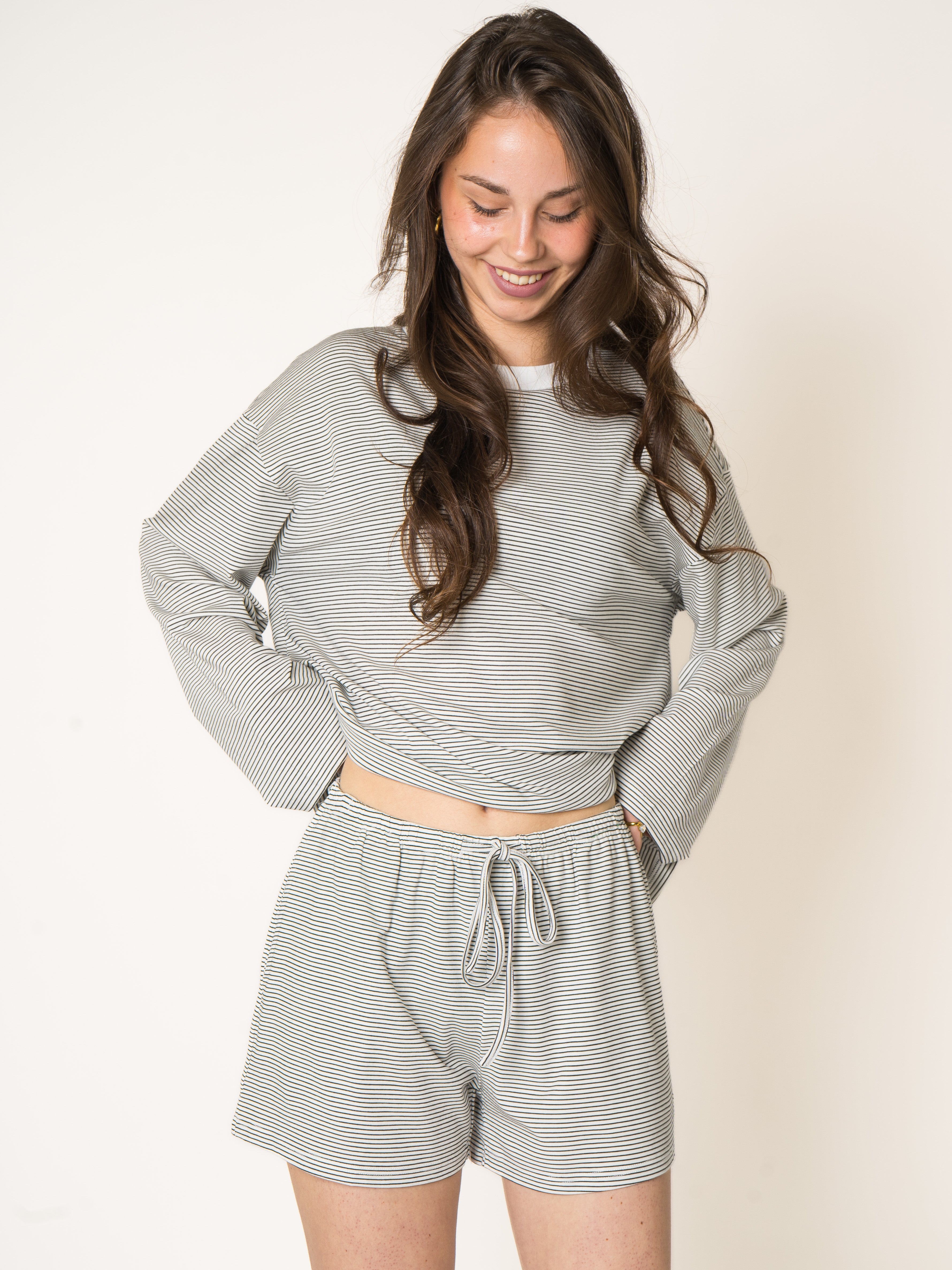Thin Stripes Comfy Shorts