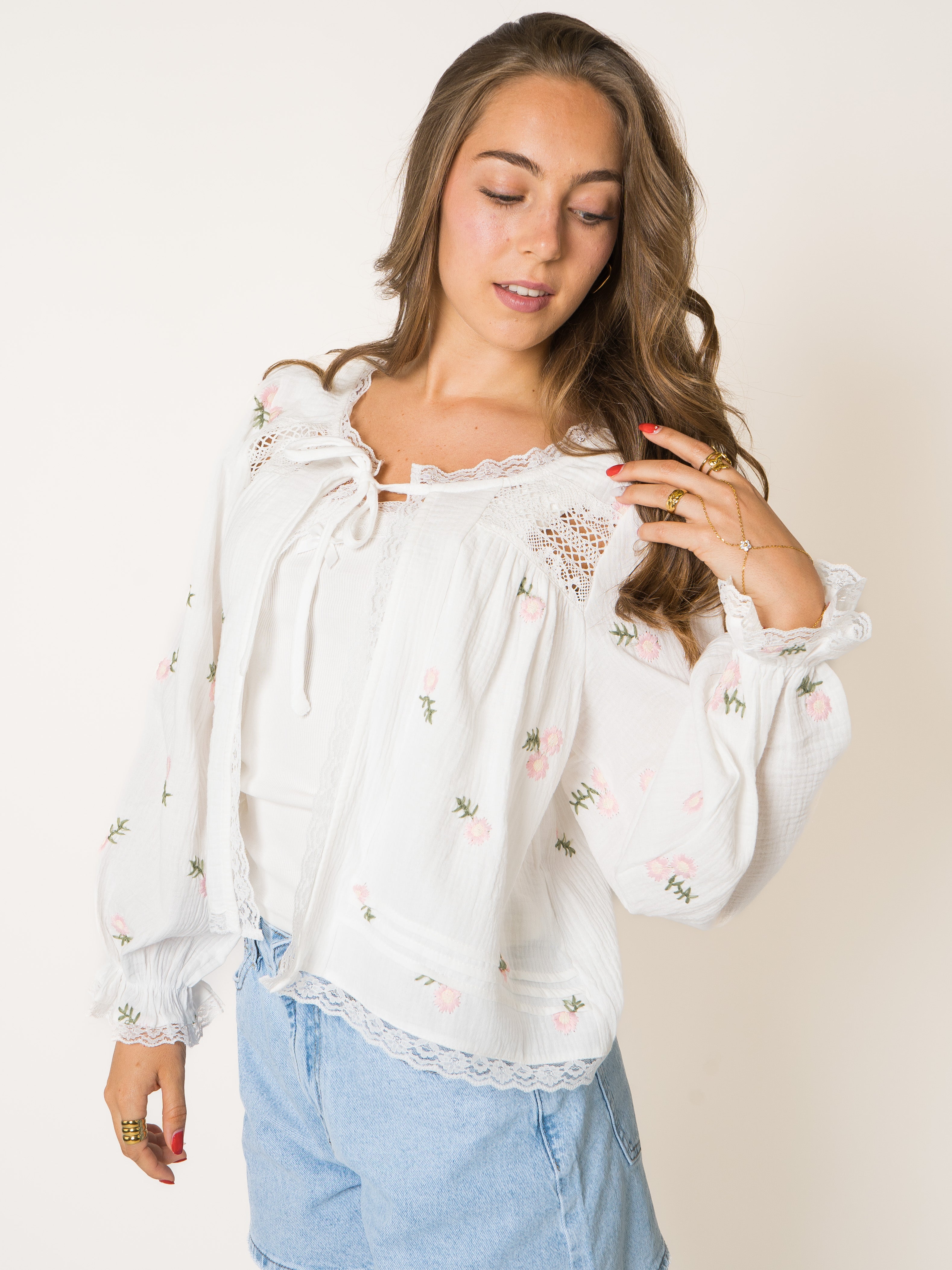 Flower Garden Musselin Cardigan