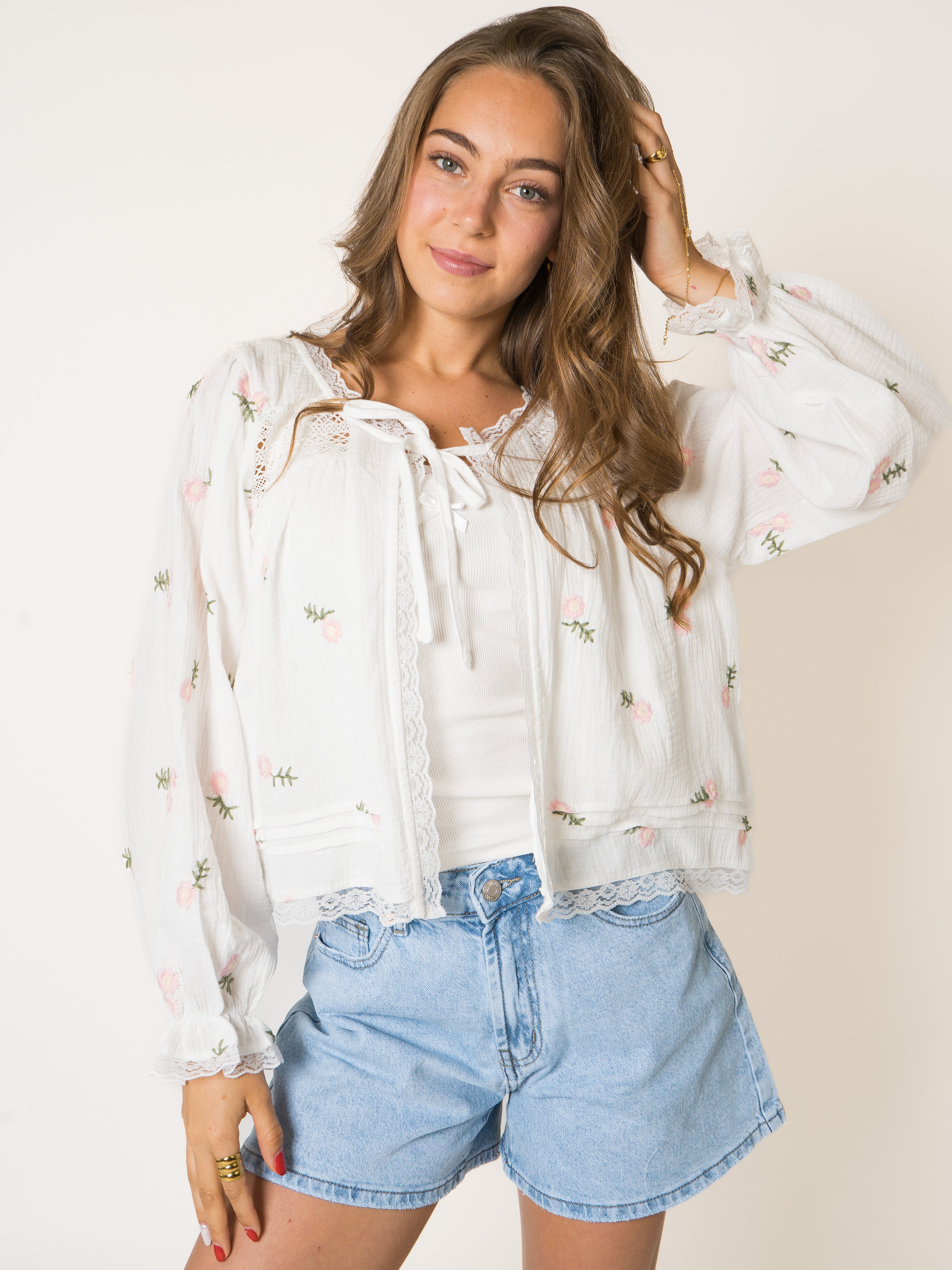 Flower Garden Musselin Cardigan