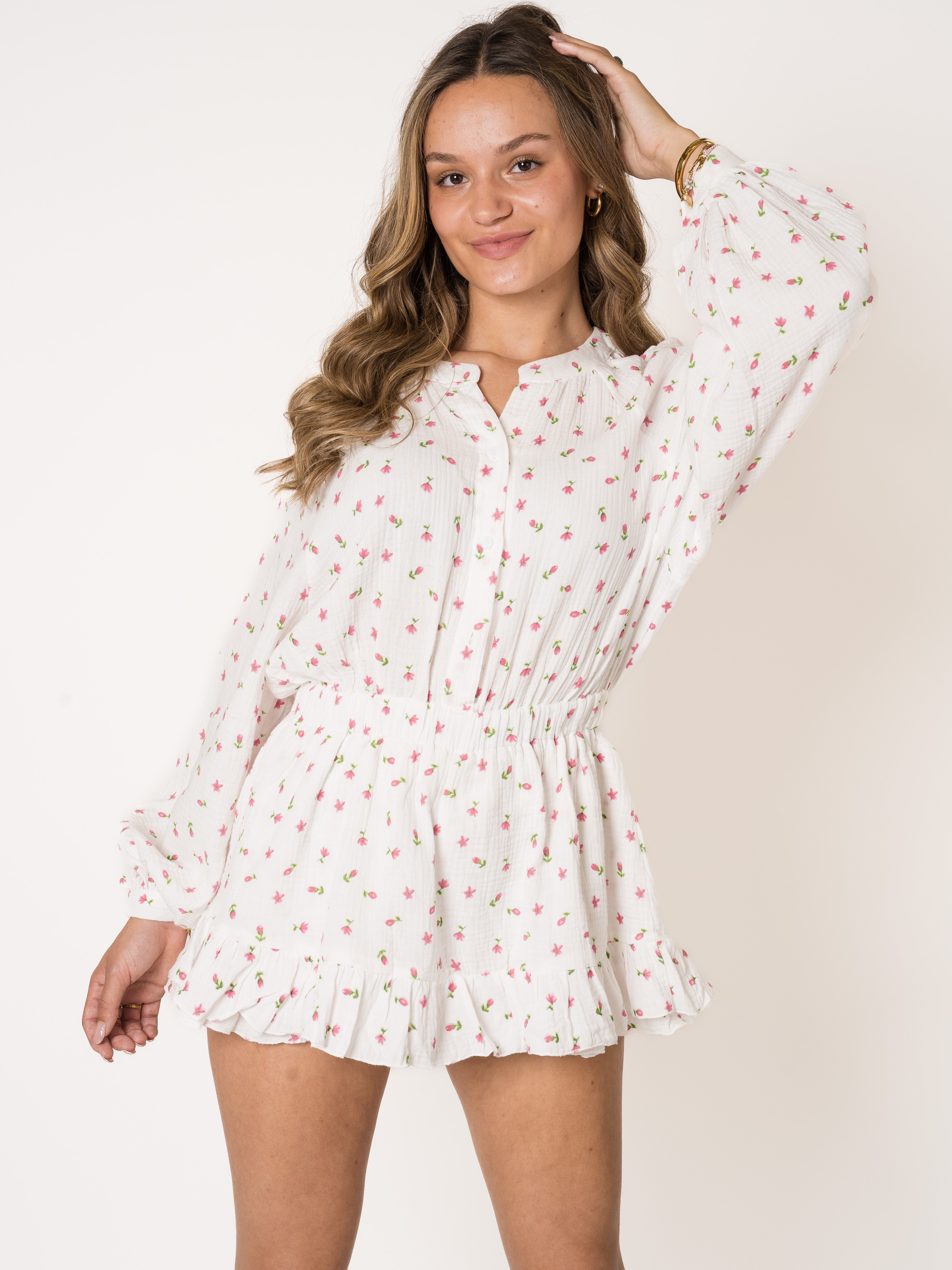 Keep It Sweet Bloom Musselin Playsuit
