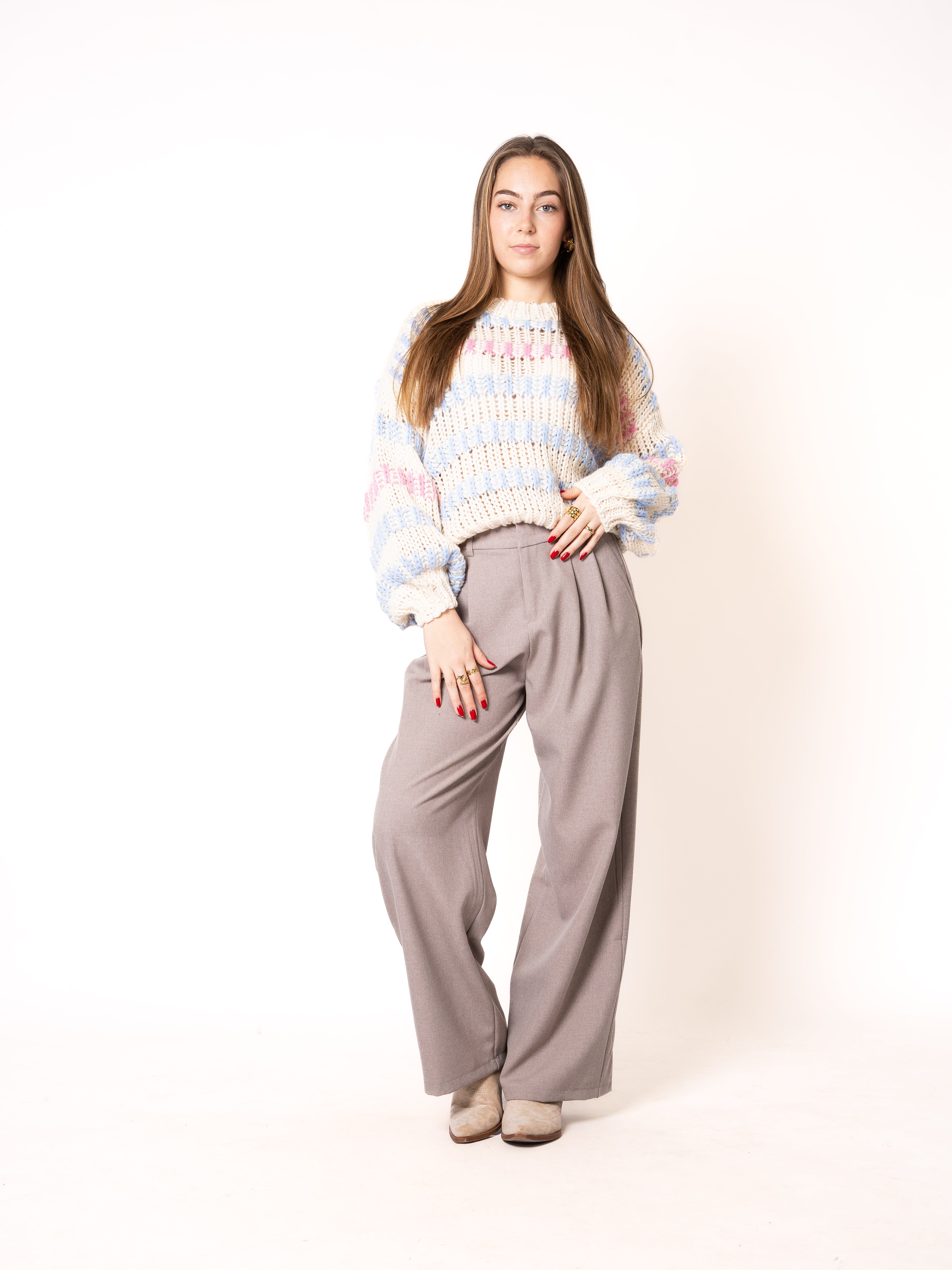 Classy Stoffhose Amara - Beige