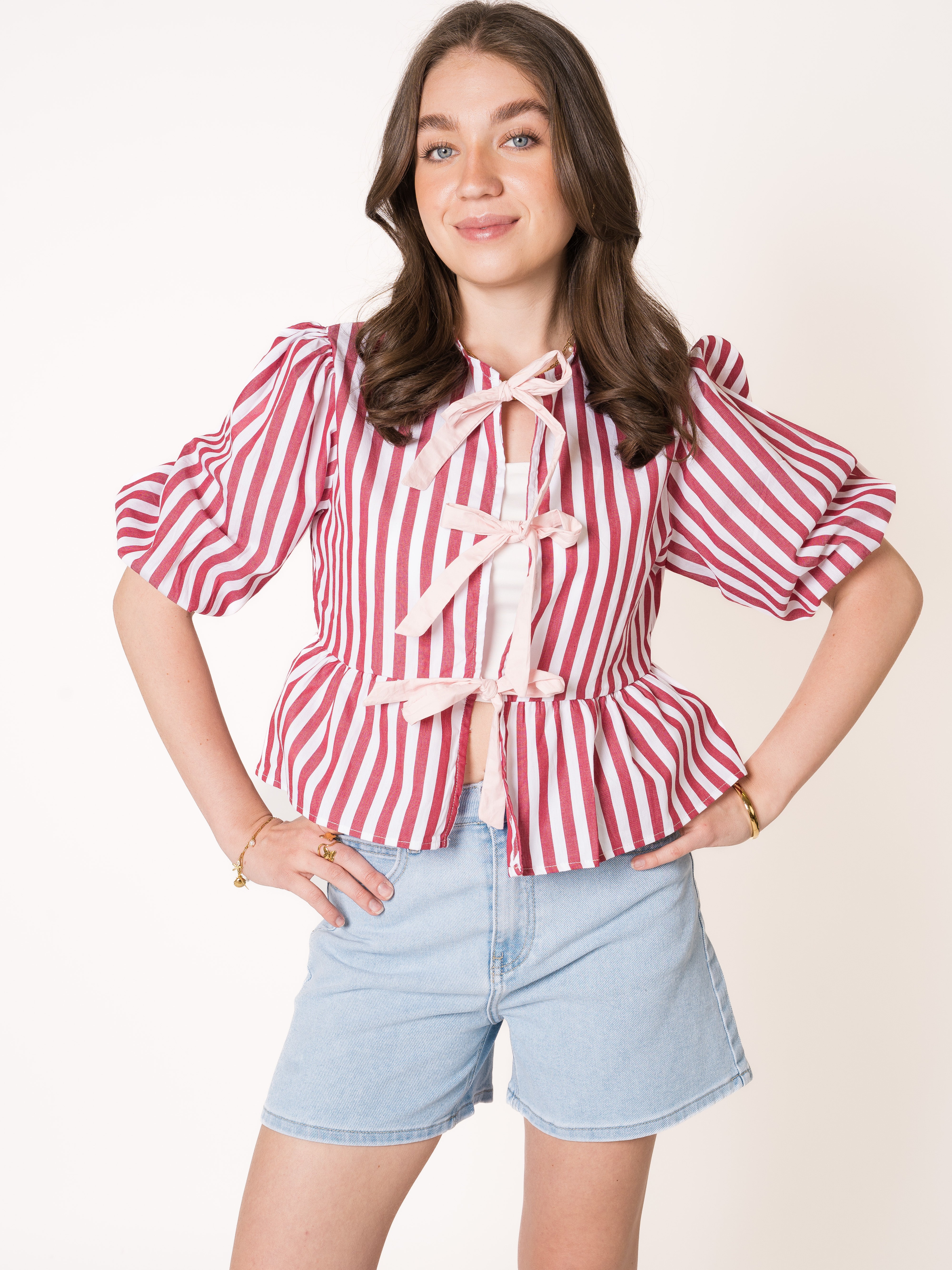 Stripe Vibe Balloon Shirt